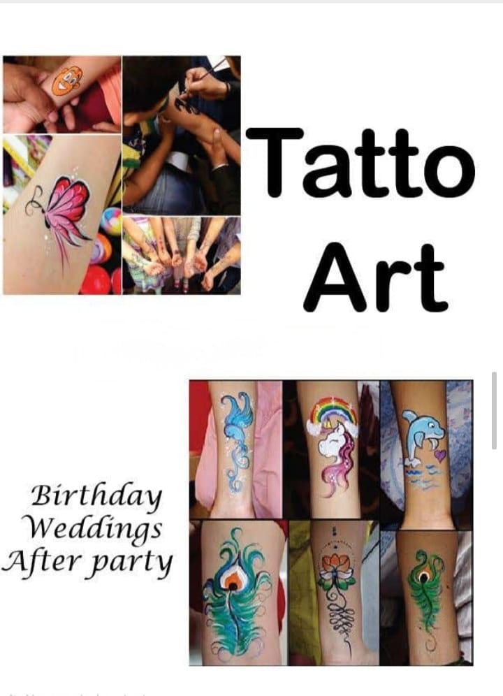 Live Temporary Tattoo Art Station Pushkar